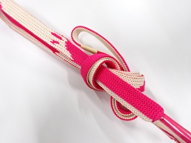 JAPANESE KIMONO / UNUSED HAND-TIED OBIJIME